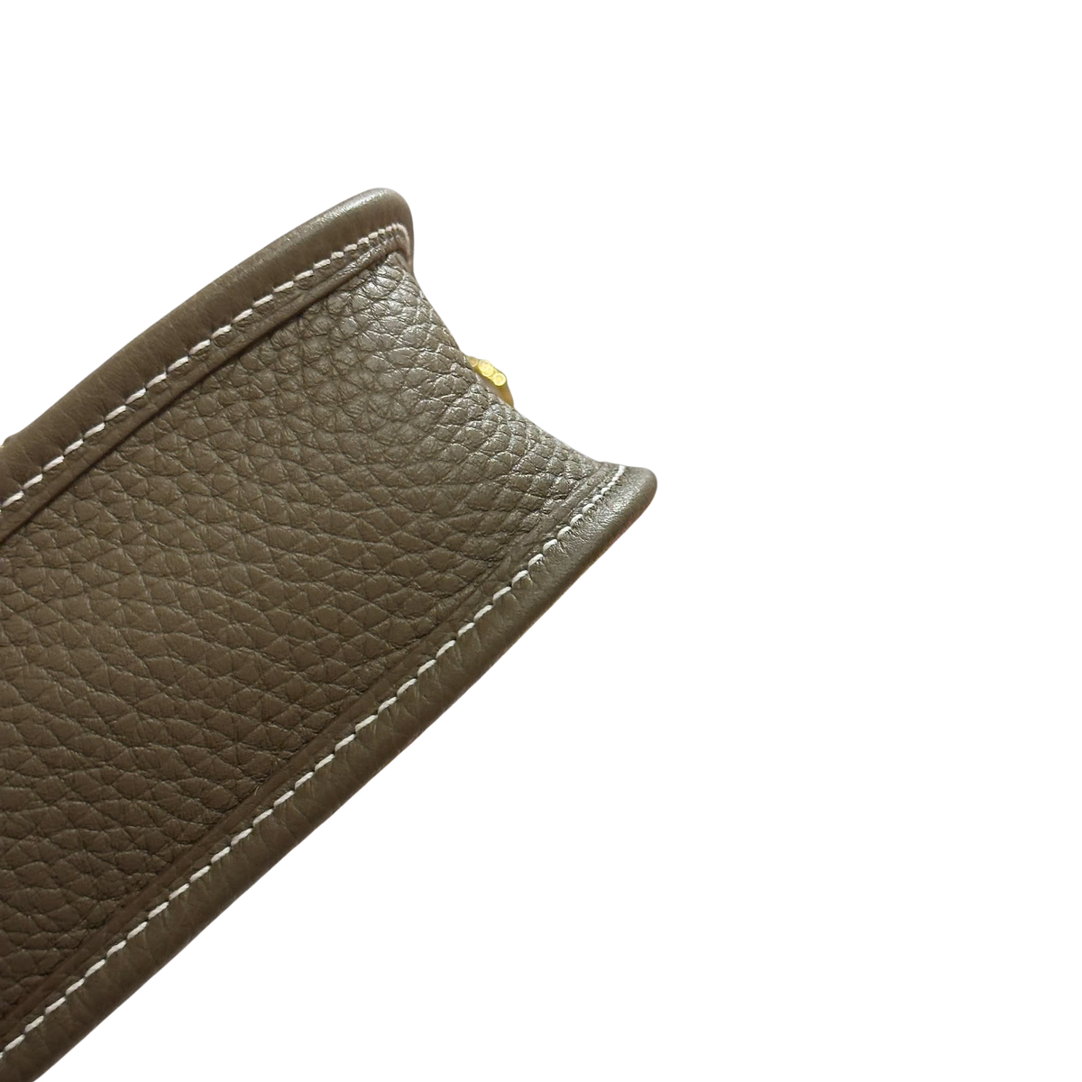 Brand New HERMES Clemence Evelyne Crossbody Bag Etoupe
