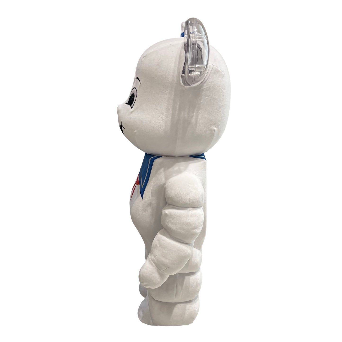 Used BEAR BRICKS Plush Stay Puft Marshmallow Man Bearbrick Plush Accessories White Blue Red