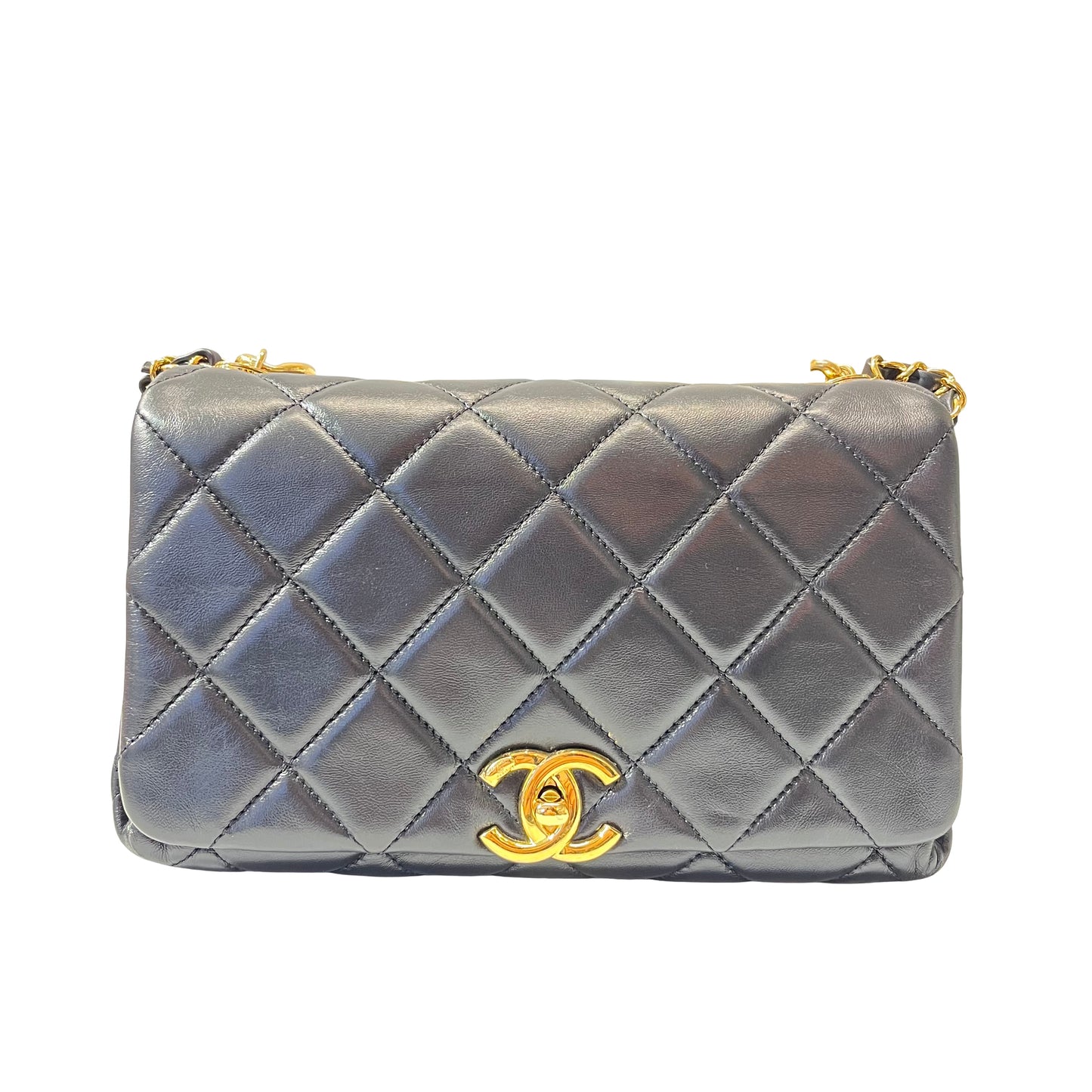 Used Chanel Lambskin Leather Cross Body Bag