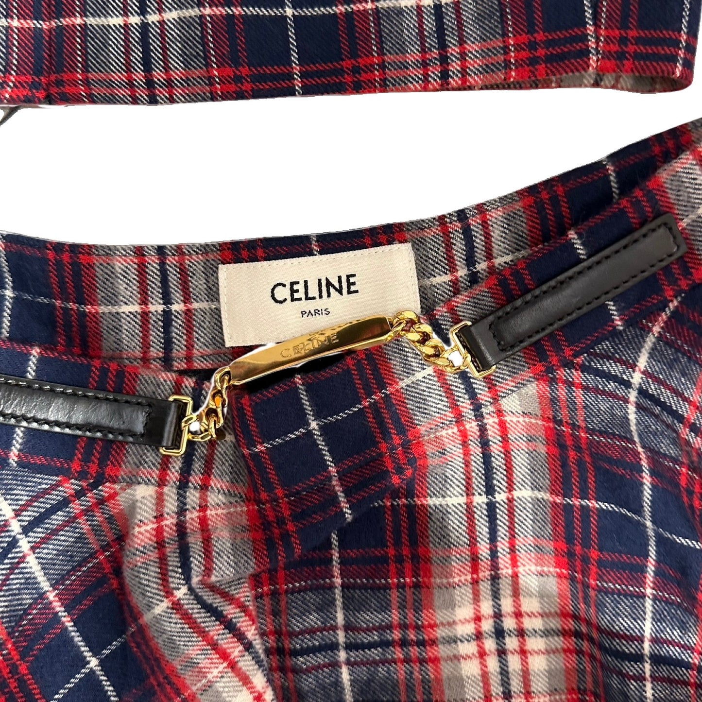 Used CÉLINE 背心 + Skirt (set) Clothes Red Navy White