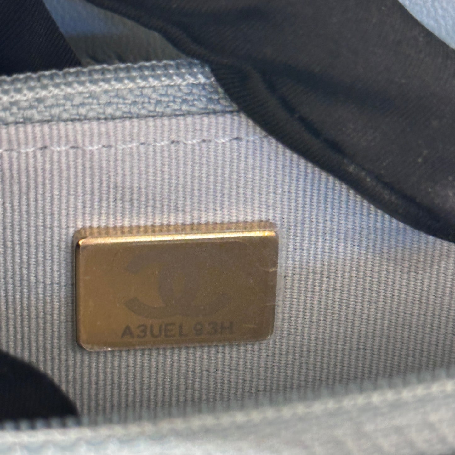 Used CHANEL WOC Shoulder Bag Blue GHW