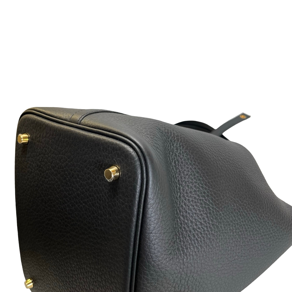 Brand New HERMES TC Picotin 22 Bucket Bag Black GHW