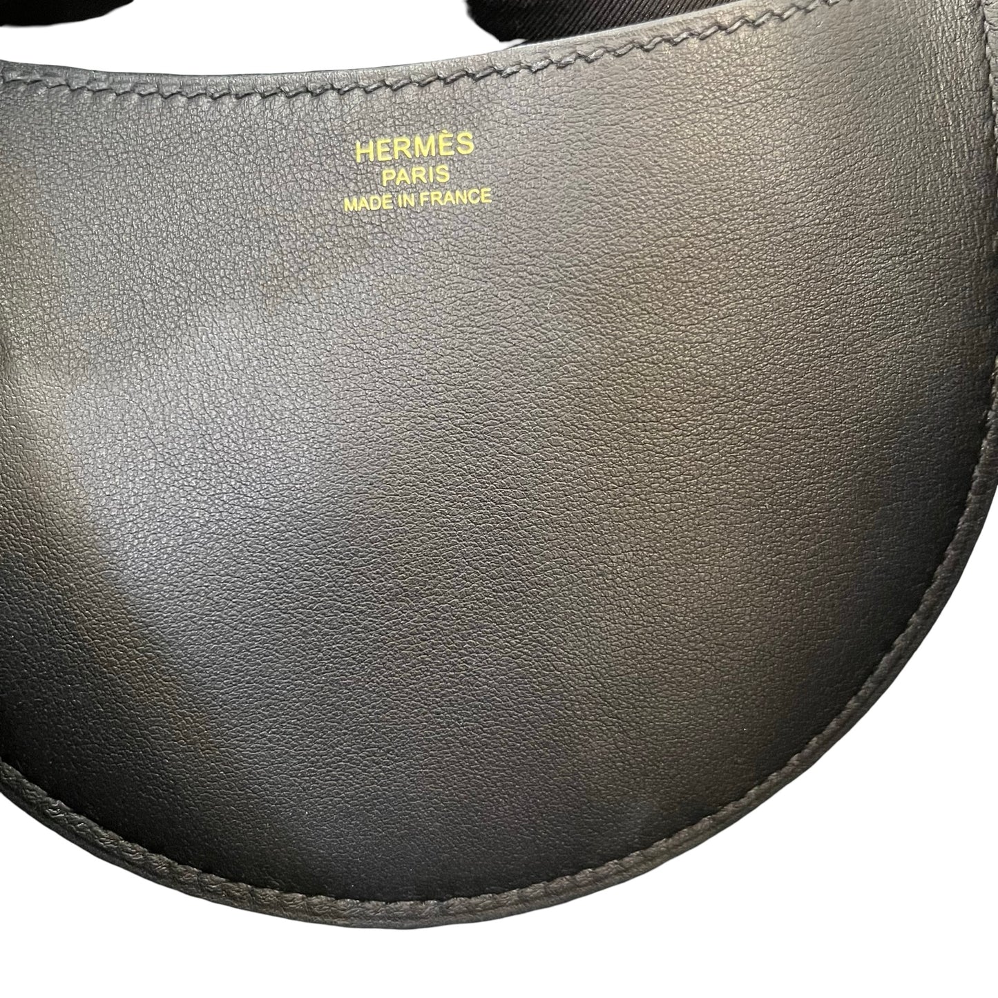 HERMES Clemence Swift In the Loop Bucket Bag Black GHW