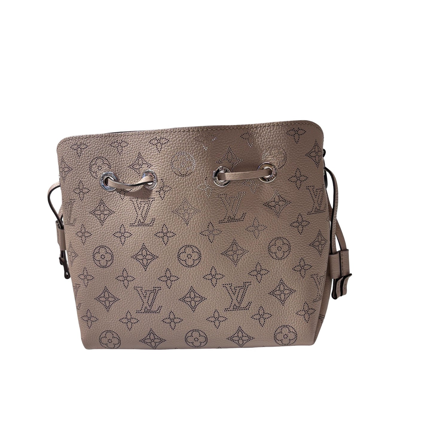Used LOUIS VUITTON Calfskin Leather Bella mohina Shoulder Bag PHW Brown