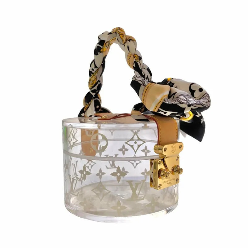 Monogram Plexiglass,VVN Leather Box Scott Trunk Box [100100