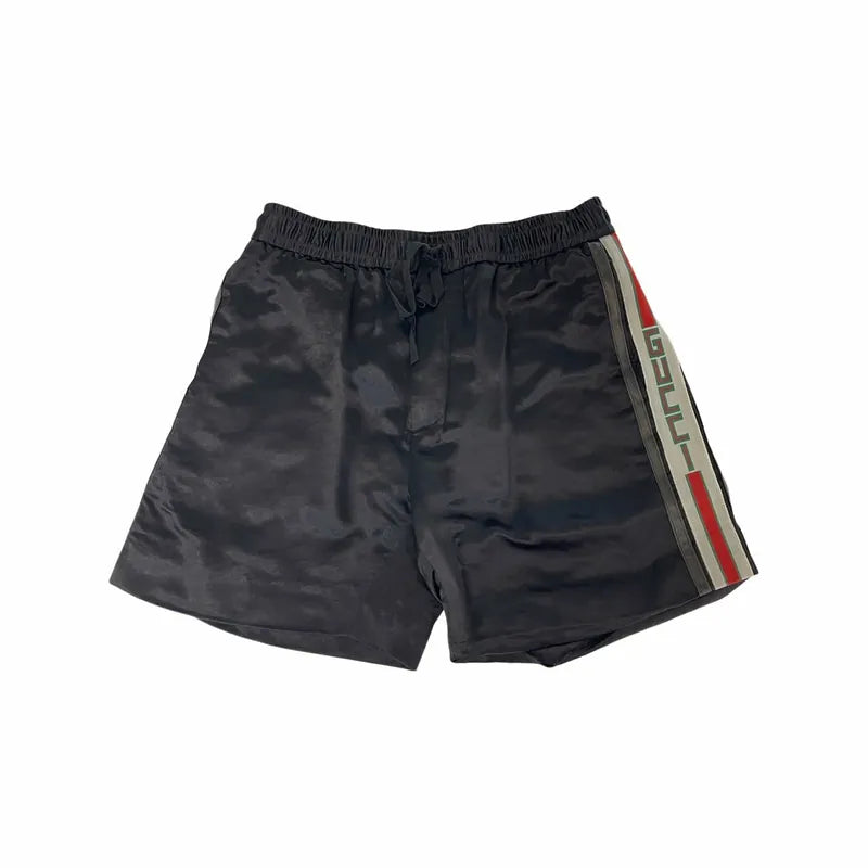 Acetate Cotton Acetate Shorts with GUCCI Stripe Shorts Pants 100089