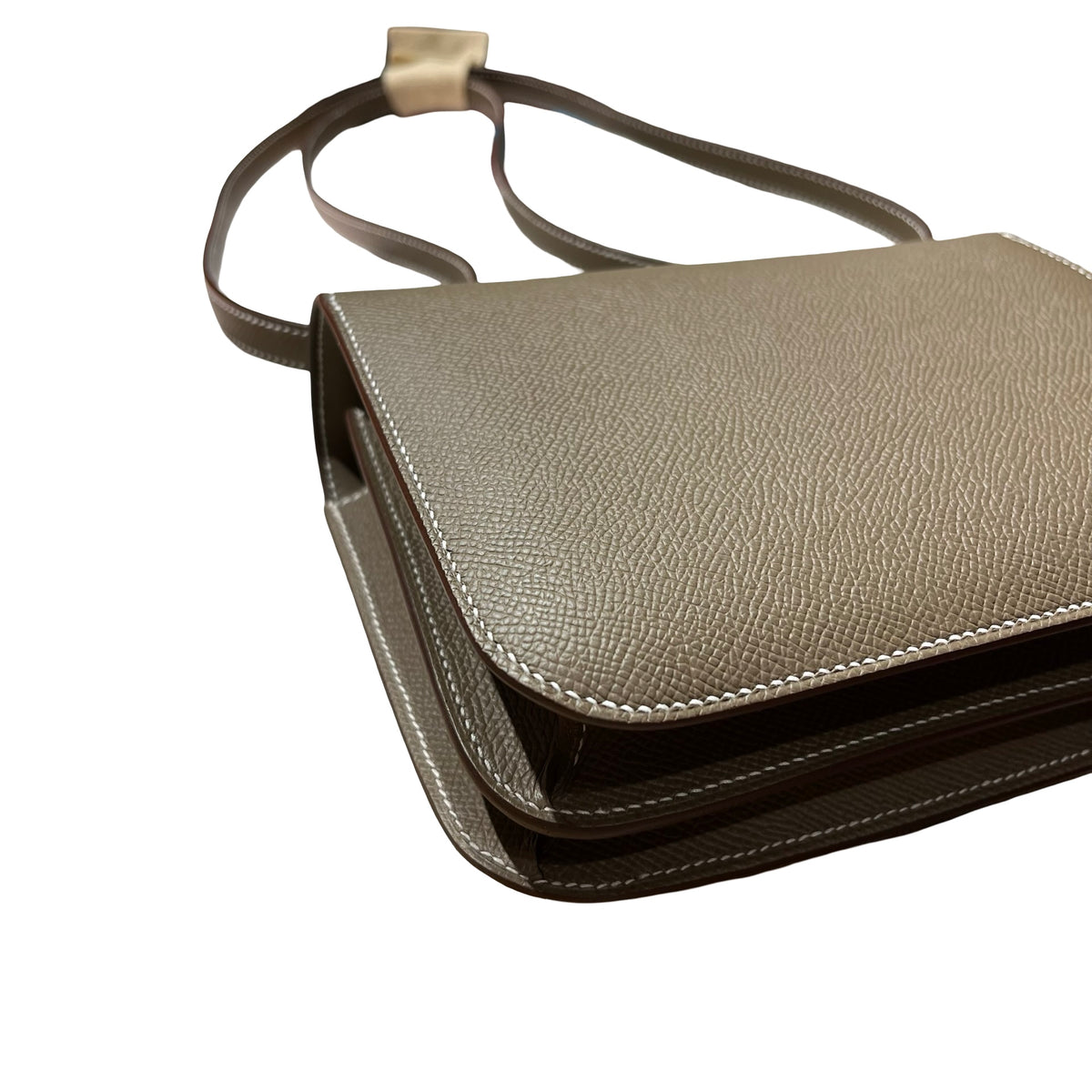 Brand New HERMES Epsom Constance Shoulder Bag Etoupe