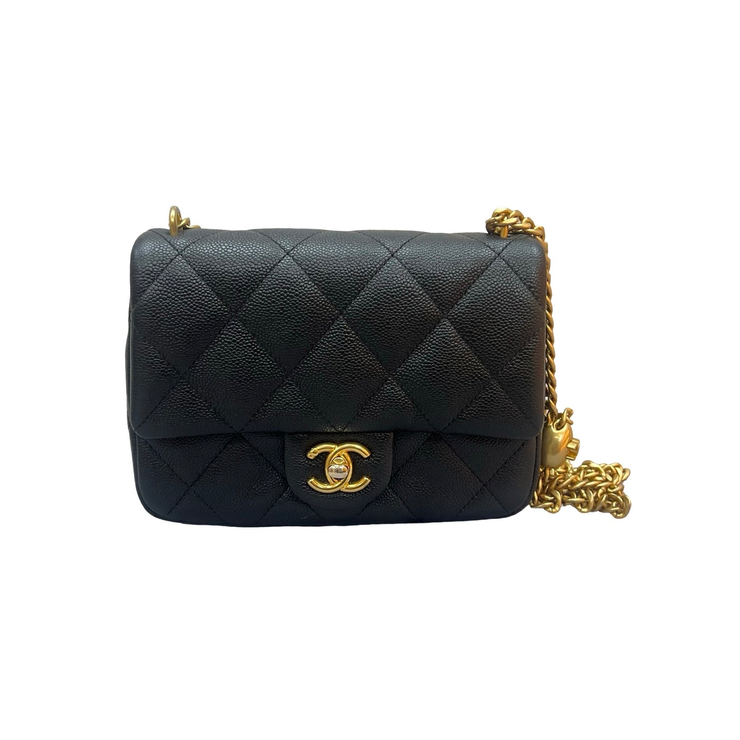 Used CHANEL Shoulder Bag Black GHW
