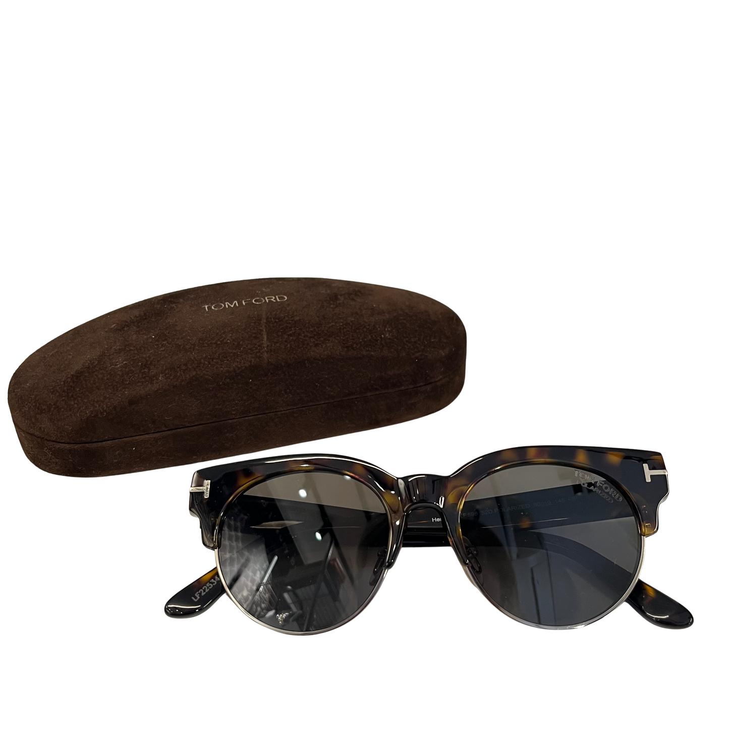 Used TOM FORD Tortoiseshell Sunglasses SUNGLASSESS Brown Black