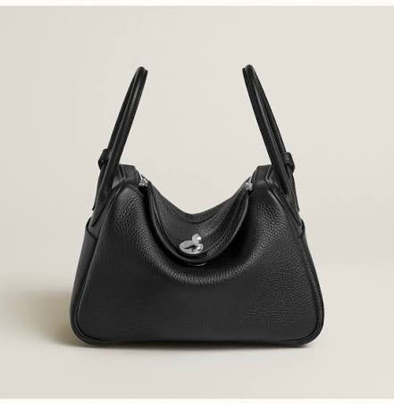 New HERMÈS Lindy 26 Shoulder Bag Black PHW
