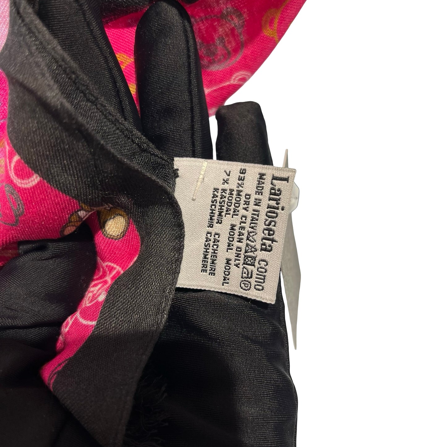 Unused MOSCHINO Logo Teddy Thin Scarf Scarf Pink Black White
