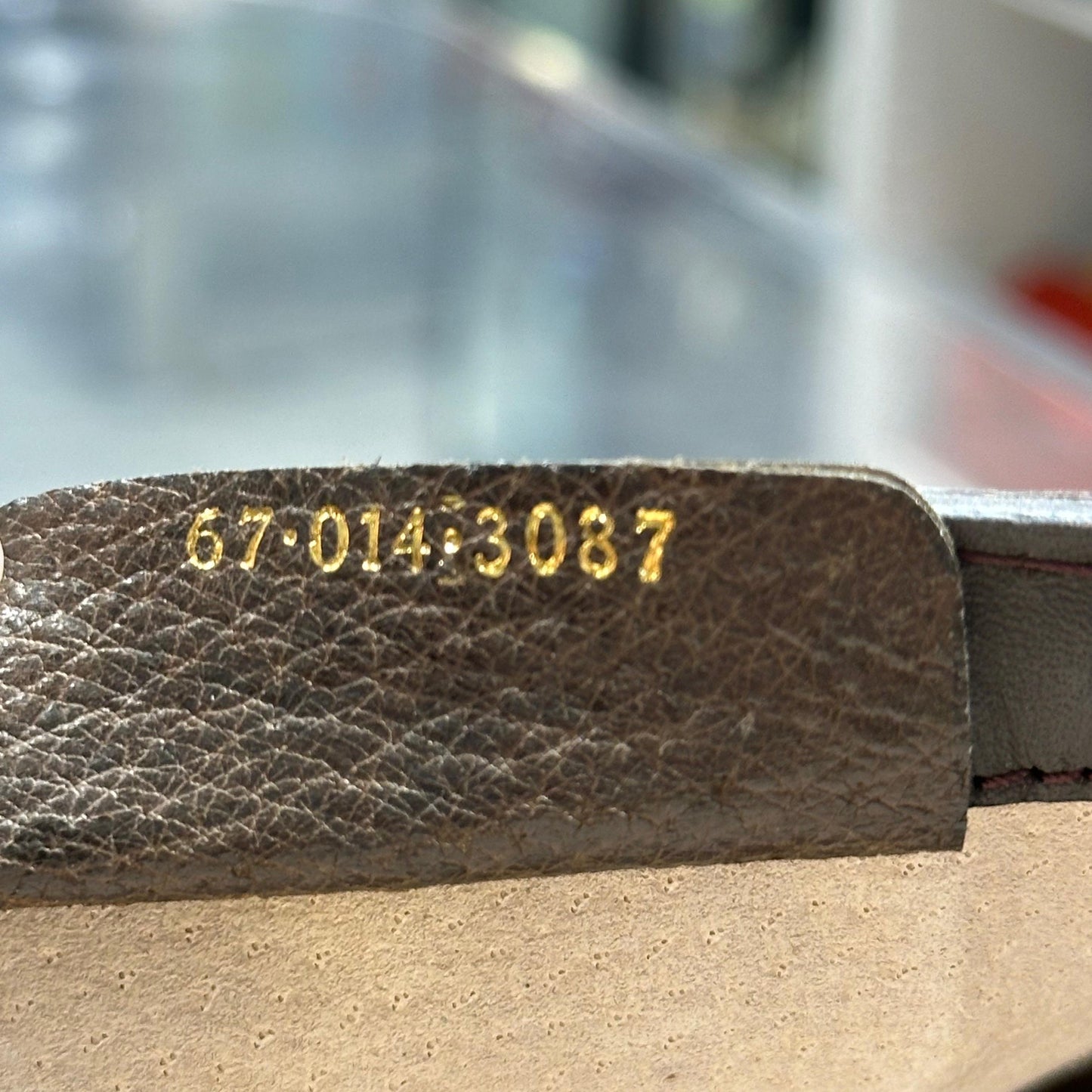 Used Gucci Canvas Cross body bag Beige Red Green Brown