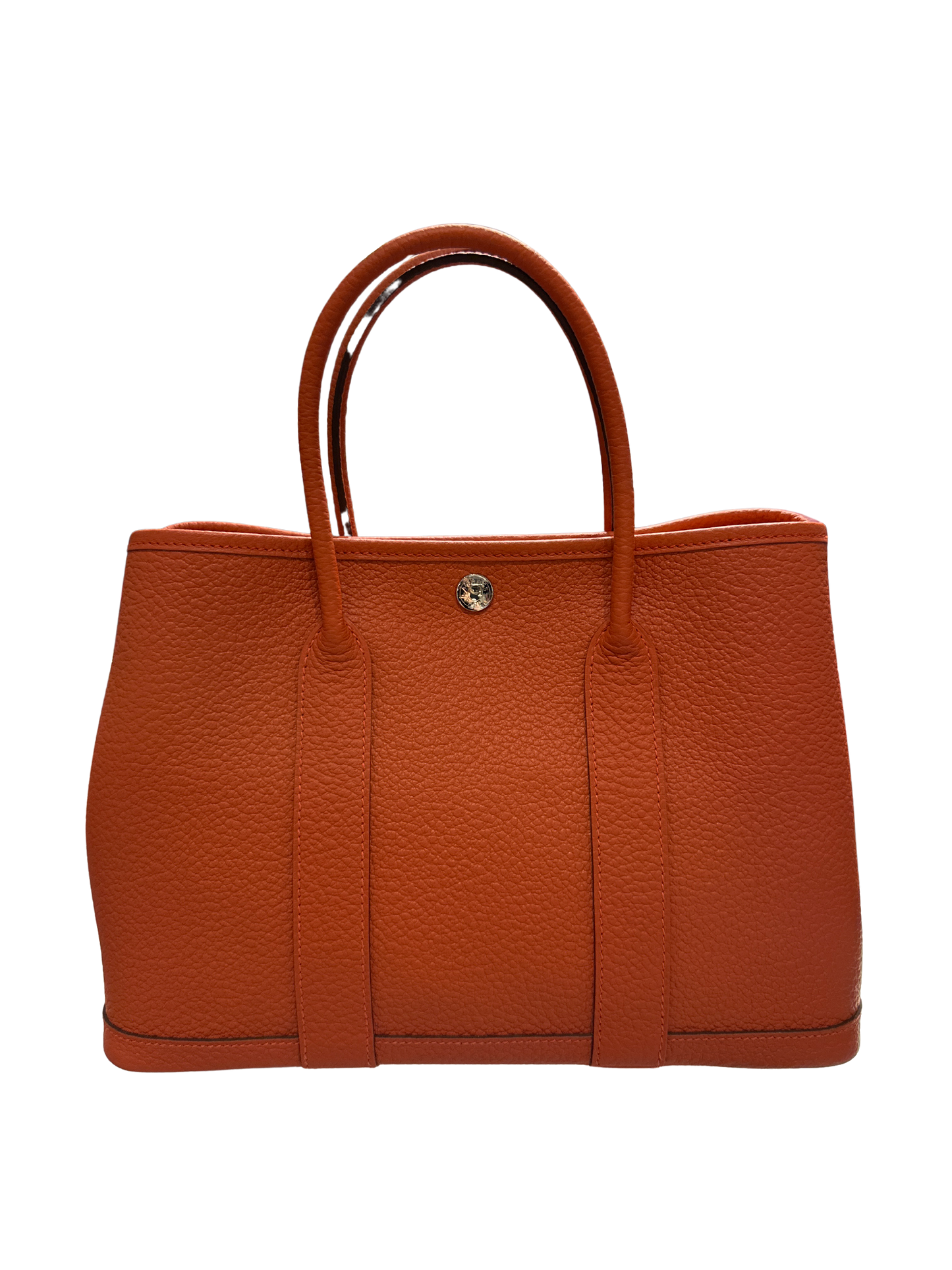 Used HERMES Negonda Garden Party Tote Bag Orange