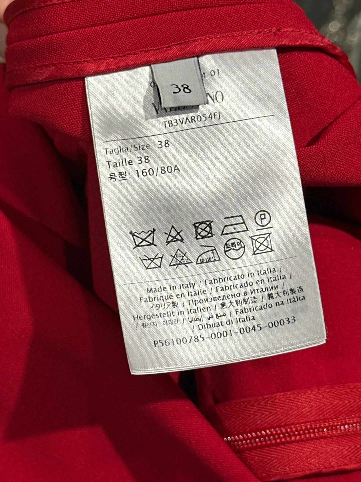 Used Valentino Dress Red