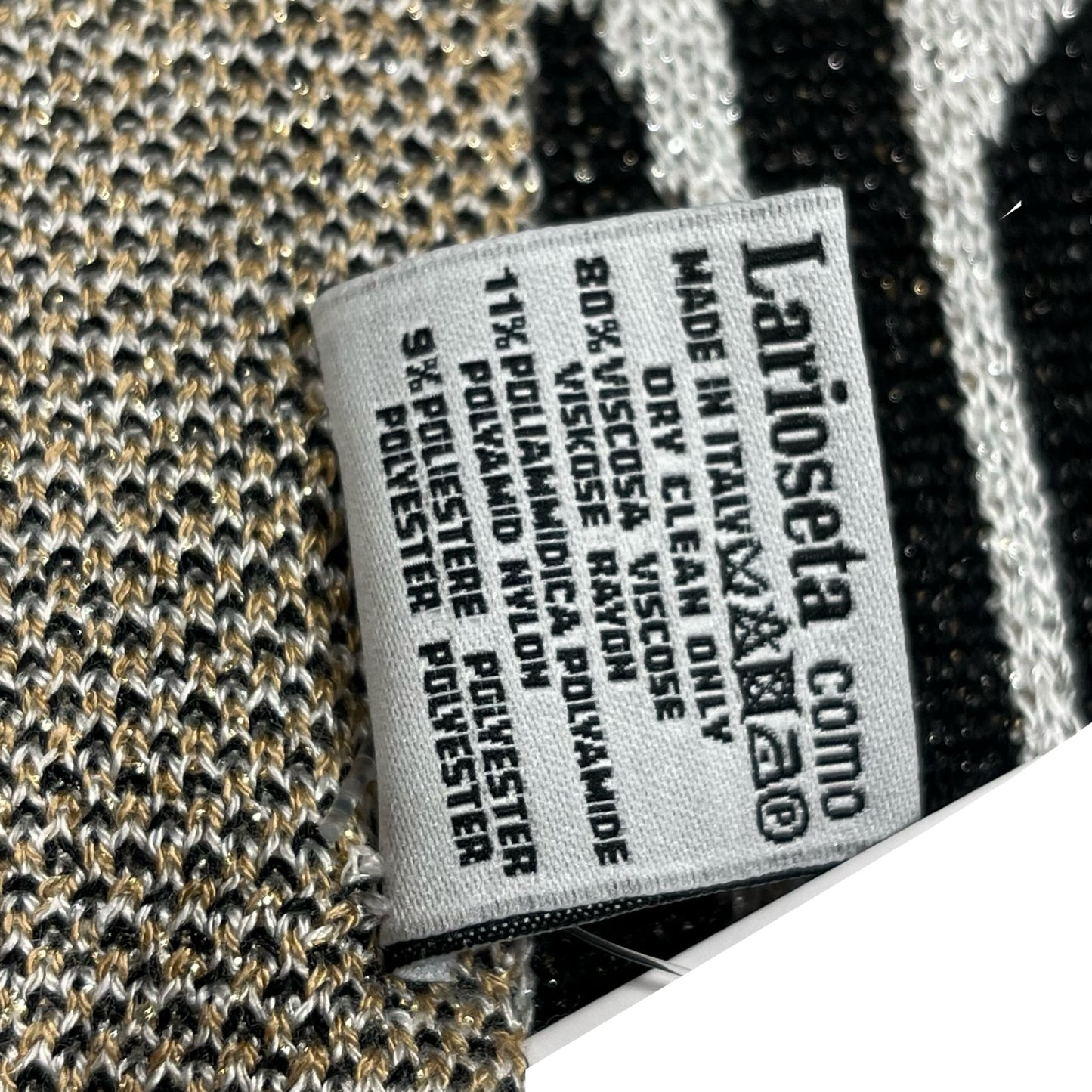 New MOSCHINO Teddy Shining Scarf Scarf Grey
