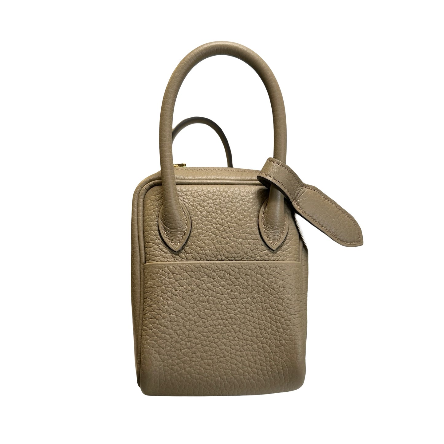 Brand New HERMES TC Mini Lindy Handbag Beige Maria GHW