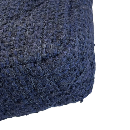 Used CHANEL Tweed Chanel 19 Small Shoulder Bag Navy