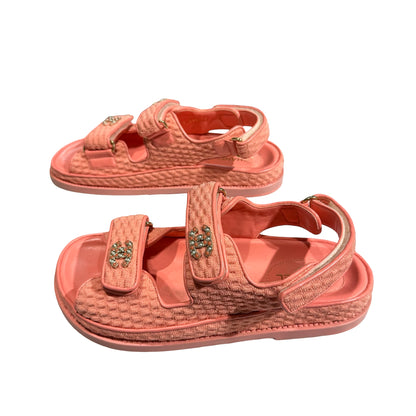 Used CHANEL Sandals Pink