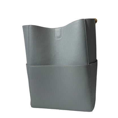 Used CÉLINE Shoulder Grey GHW Shoulder Bag
