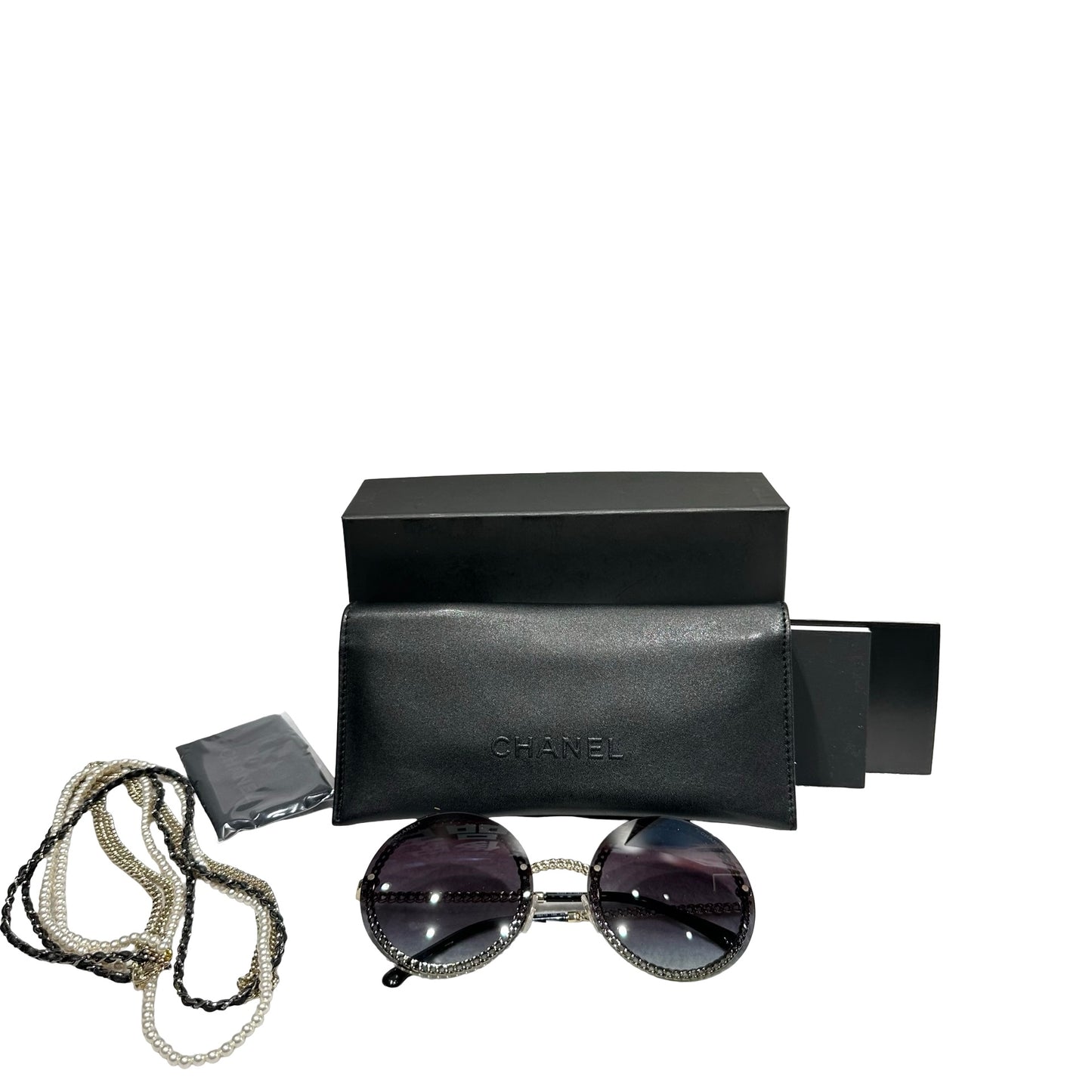 Unused CHANEL Chanel Classic Sunglasses SUNGLASSES Black