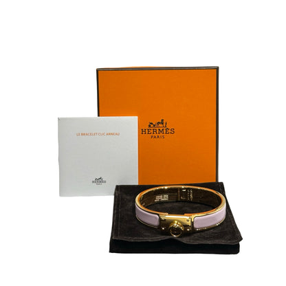 Unused HERMÈS H Bracelet BANGLE Pink