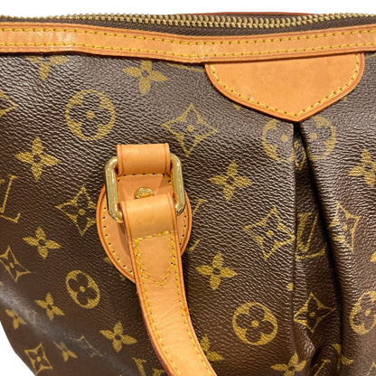 Used LOUIS VUITTON CANVAS PALERIMO Shoulder Bag BROWN GHW