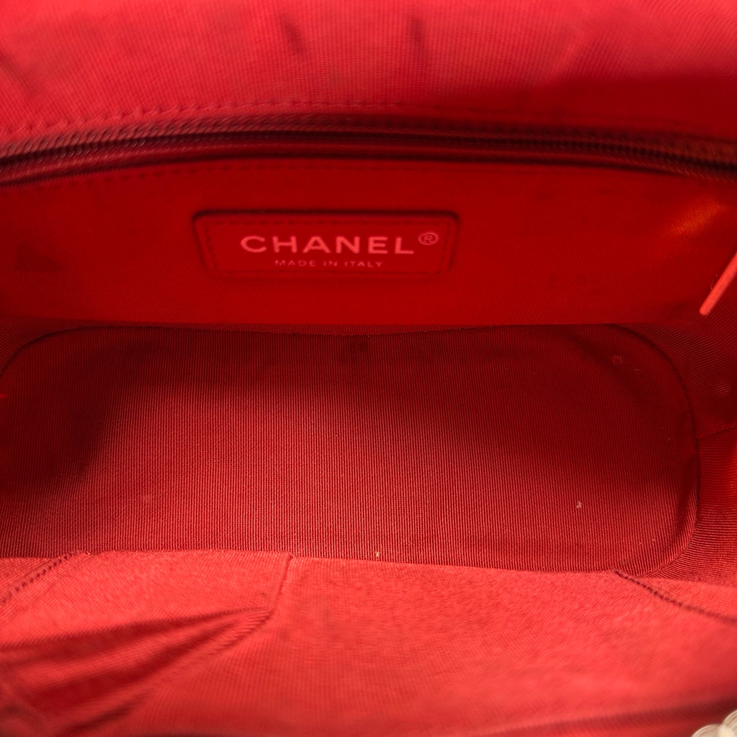 Used CHANEL Quilted Aged Calfskin Smooth Calfskin Gabrielle Hobo Bag Navy Black