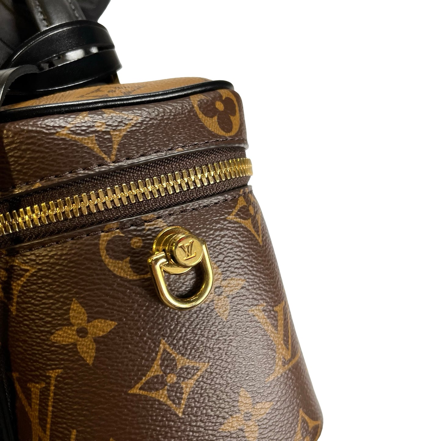 Used LOUIS VUITTON Monogram Reverse Monogram Canvas Vanity PM Monogram/Reverse Monogram Vanity case Brown Light Brown GHW
