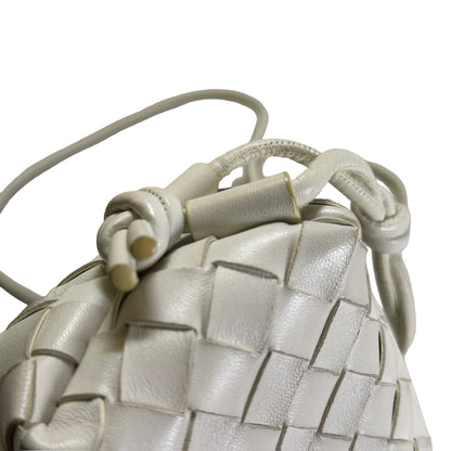 Used BOTTEGA VENETA Intrecciato Mini Loop Camera Bag Mini Bag White