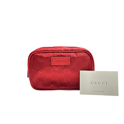 GUCCI GG POUCH RED NYLON [20004205]