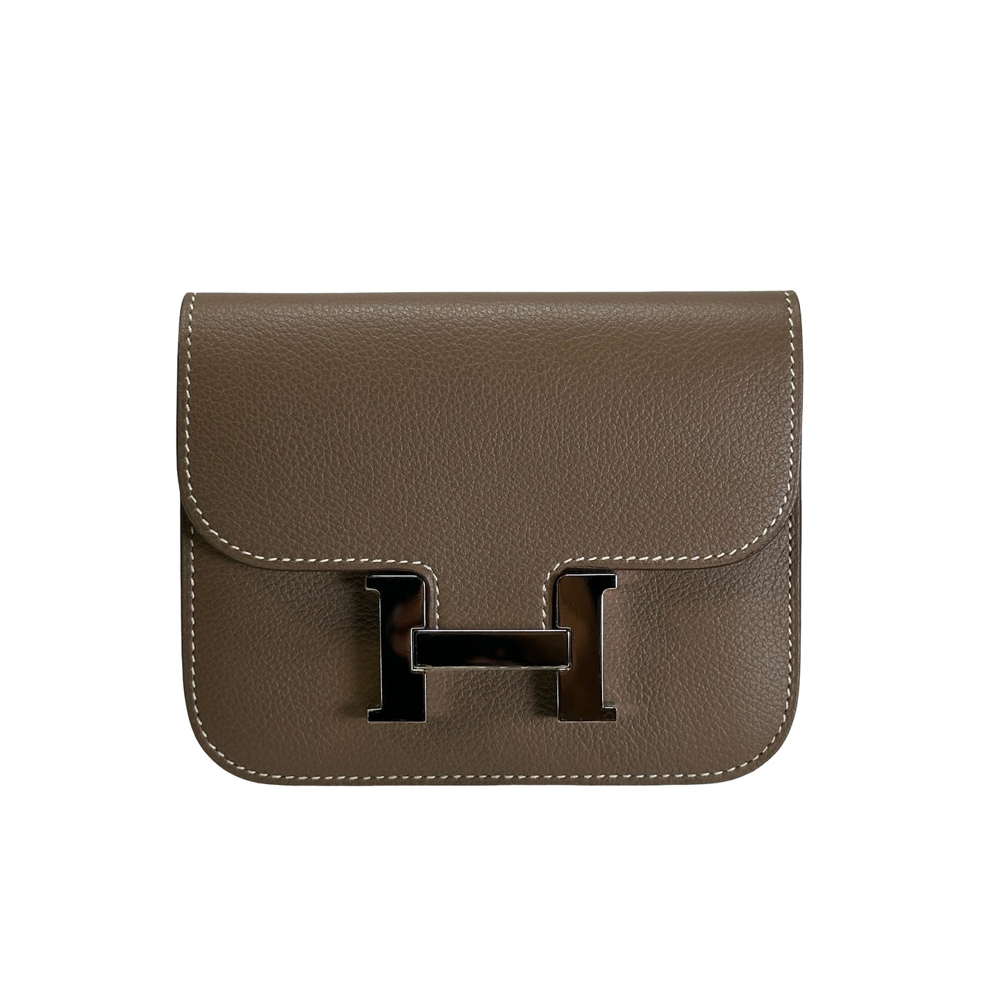 Used HERMES Epsom Constance Slim Wallet Etoupe