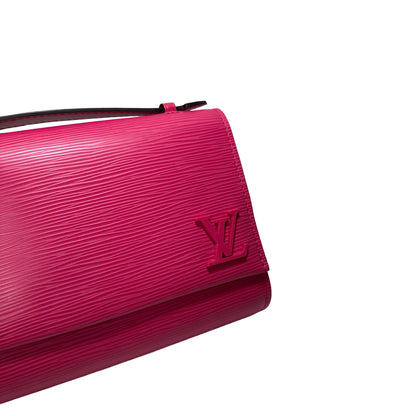 Used LOUIS VUITTON Leather Epi Clery Bag Pouch Pink PHW