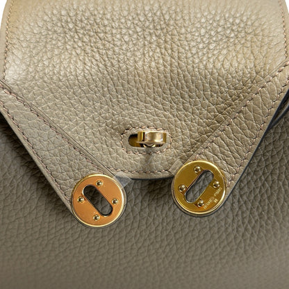 Brand New HERMES TC Mini Lindy Handbag Beige Maria GHW