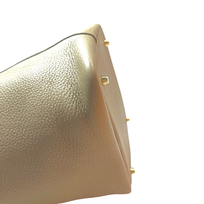 Used HERMÈS TC Picotin 22 Handbag Beige GHW