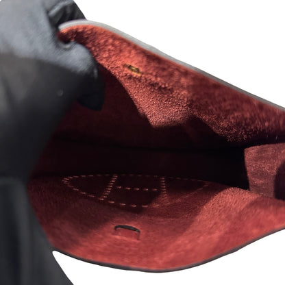 Used Hermès Epsom leather Mini Evelyne Cross Body Bag Red GHW