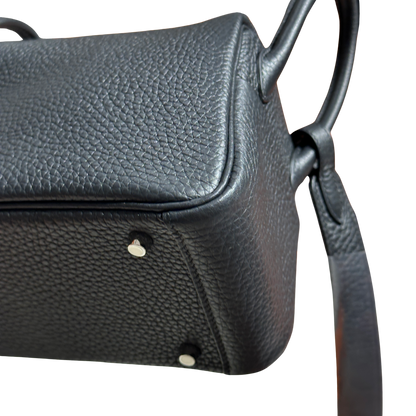 Brand New HERMES Taurillon Clemence Lindy Mini II Handbag Noir Black