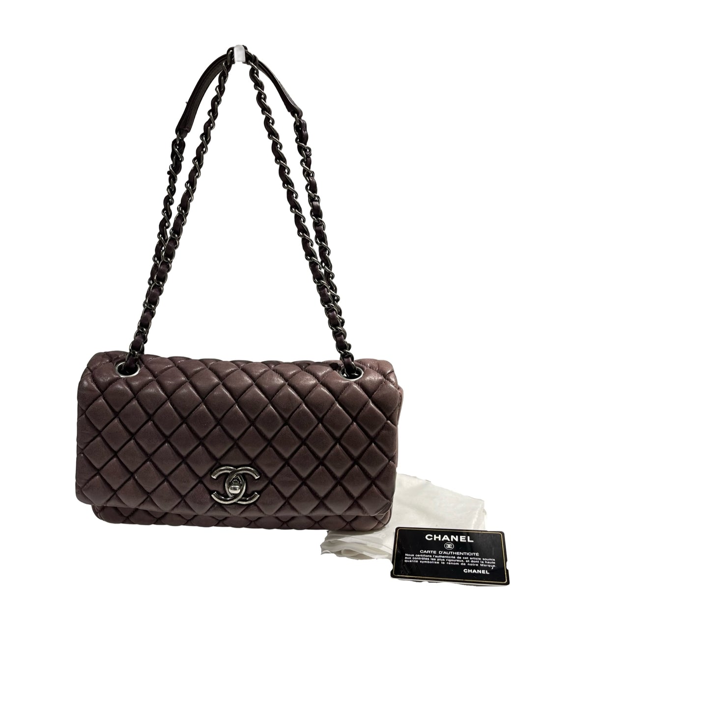 CHANEL CHAIN SHOULDER BAG PURPLE [3000789]