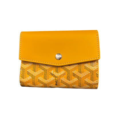 GOYARD SAINT GABRIEL YELLOW CANVAS WALLET [3000603]