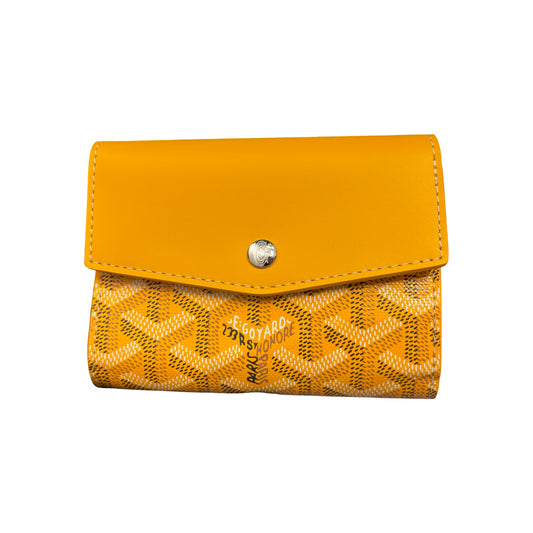 GOYARD SAINT GABRIEL YELLOW CANVAS WALLET [3000603]