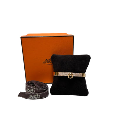 Used Hermès 18k rose gold CDC bracelet Jewellery Gold