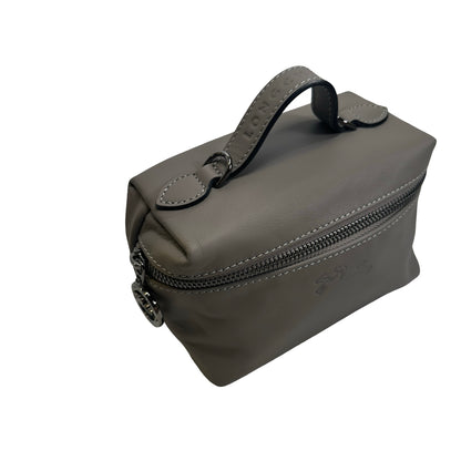 Used LONGCHAMP Leather Le Pliage Xtra Vanity case Grey