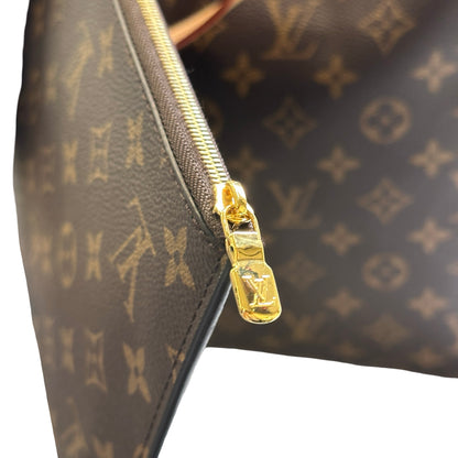 Used LOUIS VUITTON Monogram Tote Handbag Brown