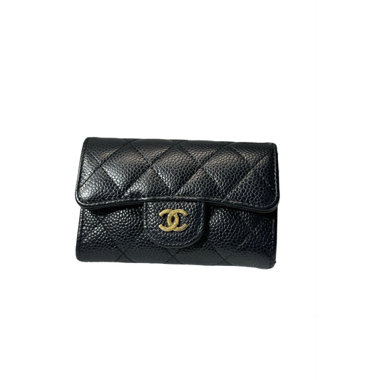 Used CHANEL GHW Used Chanel Wallet Black Wallet Black