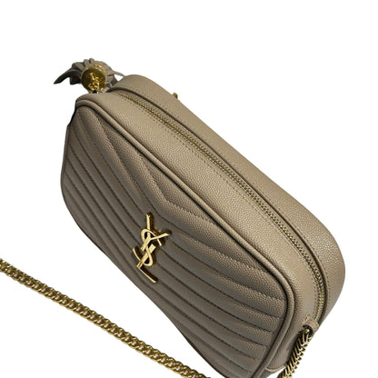 YSL MINIBAG MONO BEIGE CALFSKIN GHW [3001065]
