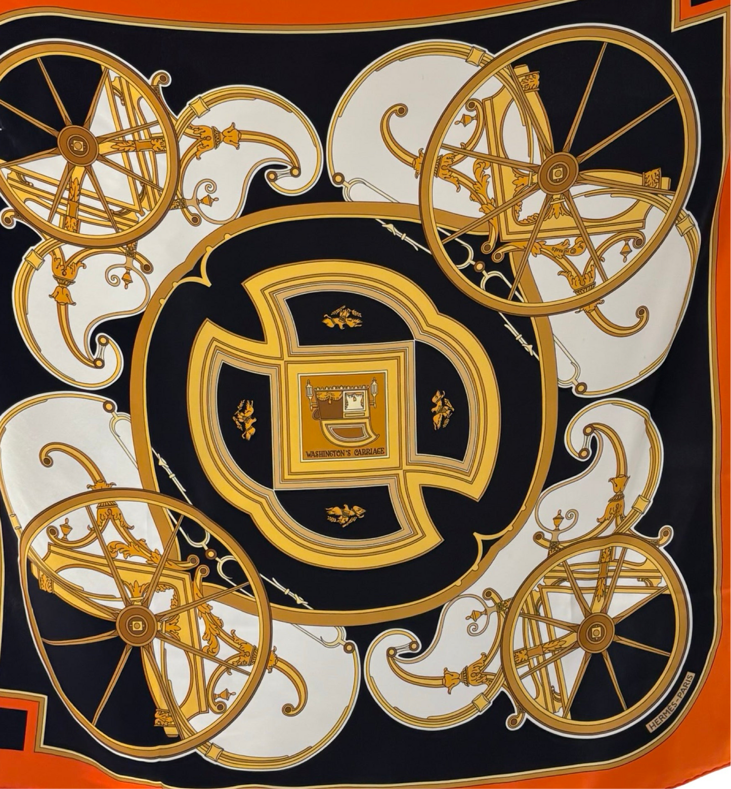 HERMES SILK SCARF  ［3000072］