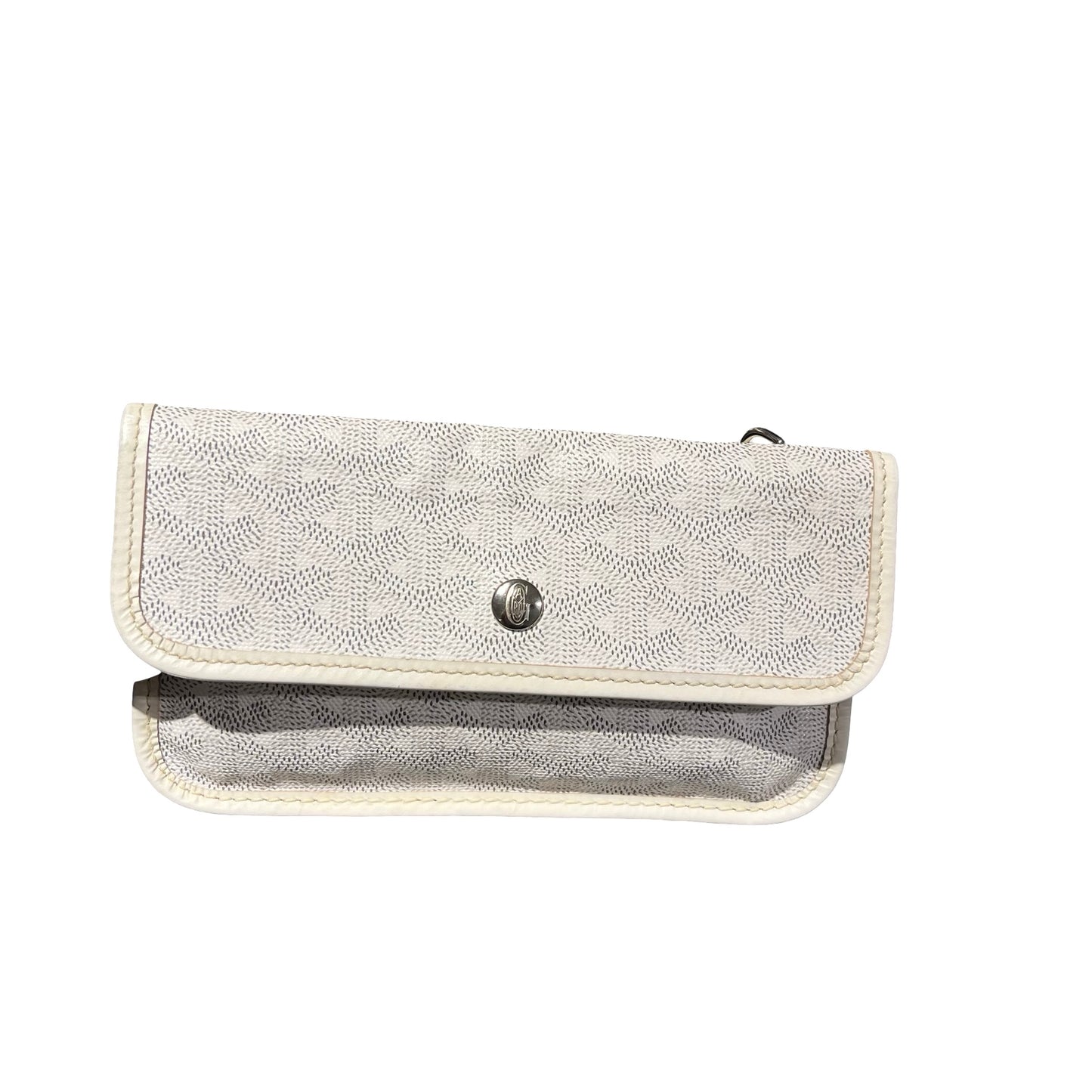 Used GOYARD PVC Saint Louis Tote PM Tote Bag White PHW