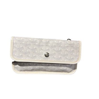 Used GOYARD PVC Saint Louis Tote PM Tote Bag White PHW