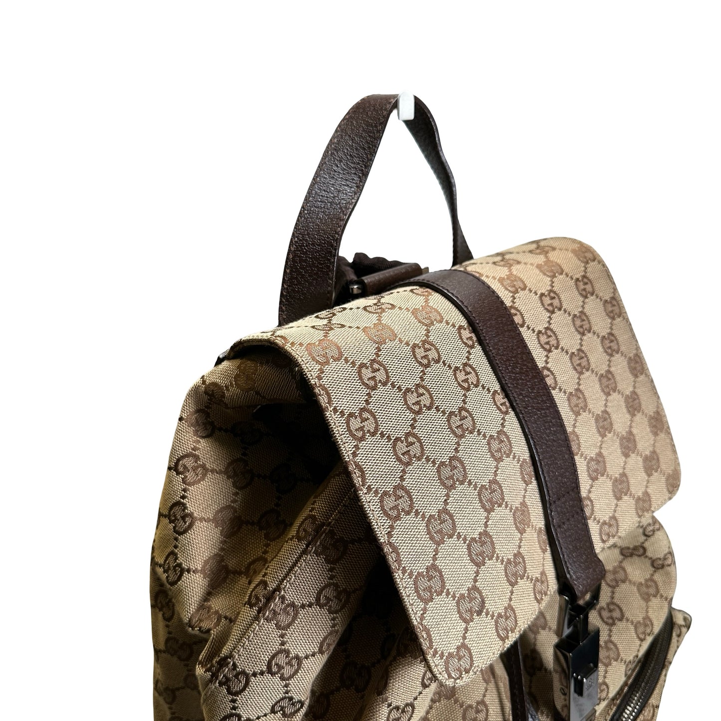 Used GUCCI GG Canvas GG Canvas Backpack Backpack Brown Beige