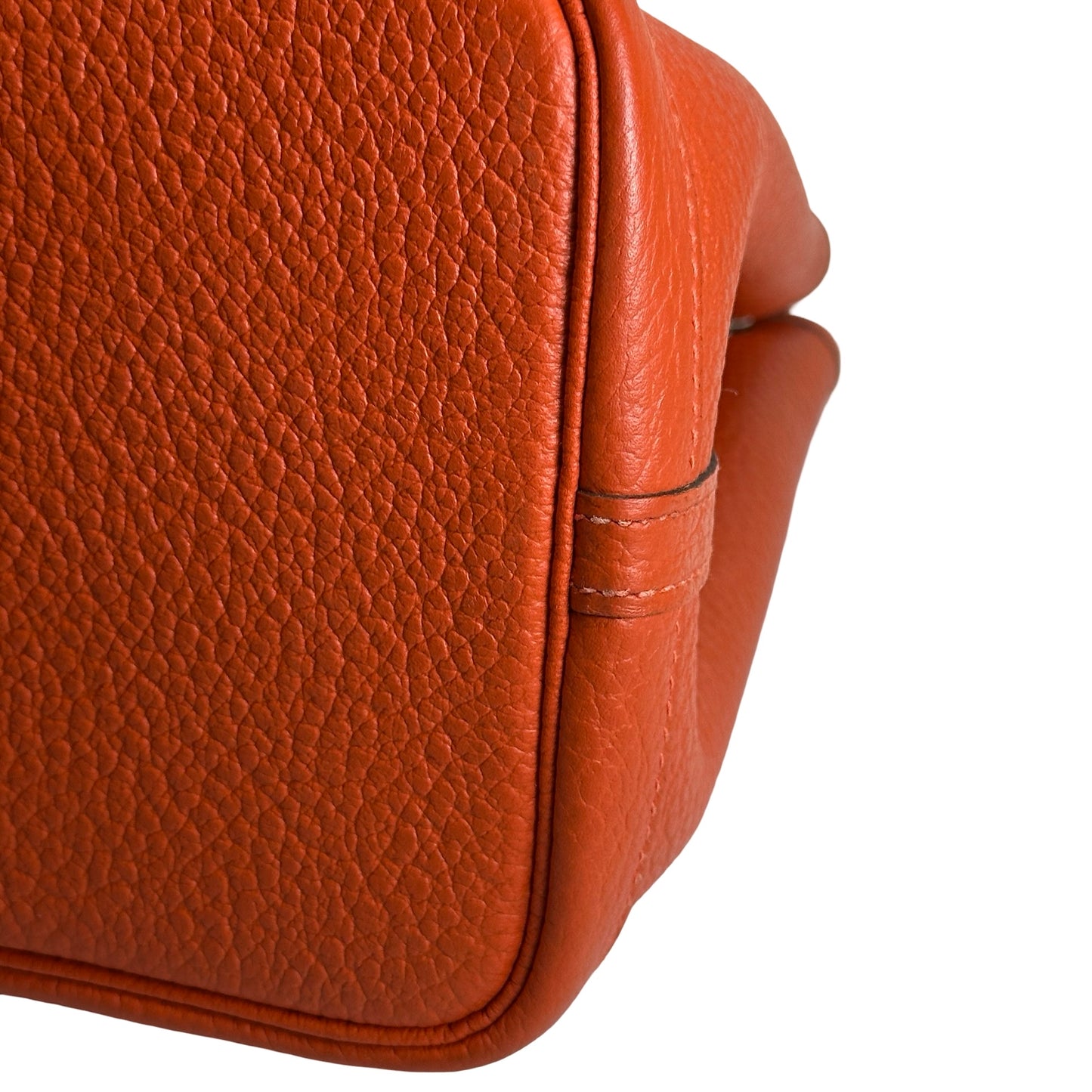 Used HERMES Negonda Garden Party Tote Bag Orange