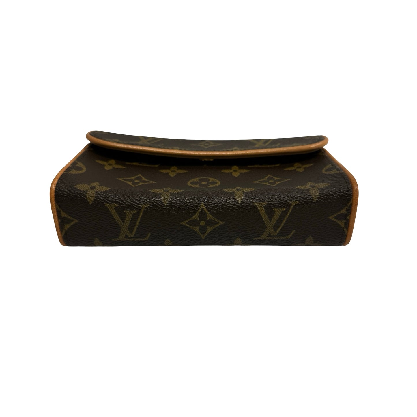 Used LOUIS VUITTON Monogram Canvas Pochette Florentine Belt bag Brown